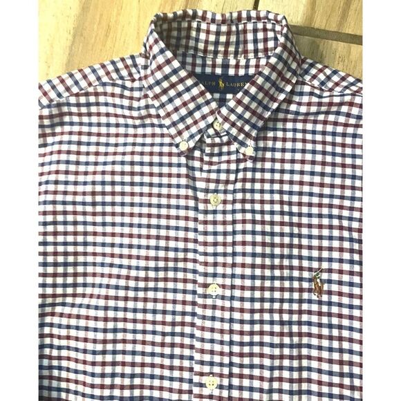 Polo Ralph Lauren Mens Multicolor Long Sleeve Collared Button Front Shirt Size M - Picture 4 of 7
